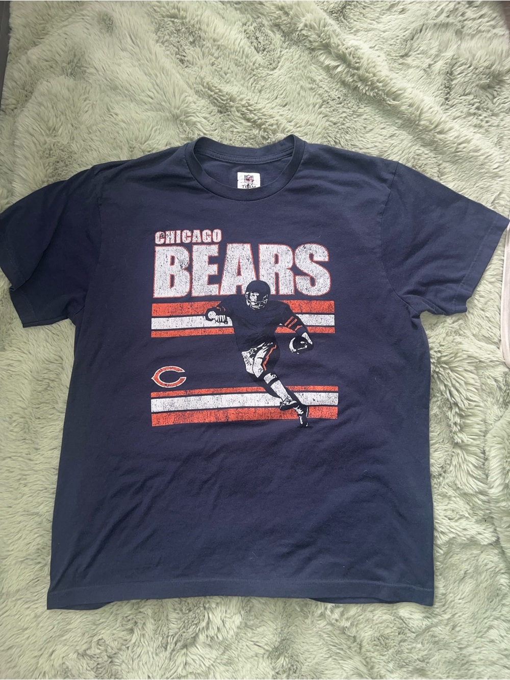 NFL Chicago Bears Navy and Orange Graphic Tee